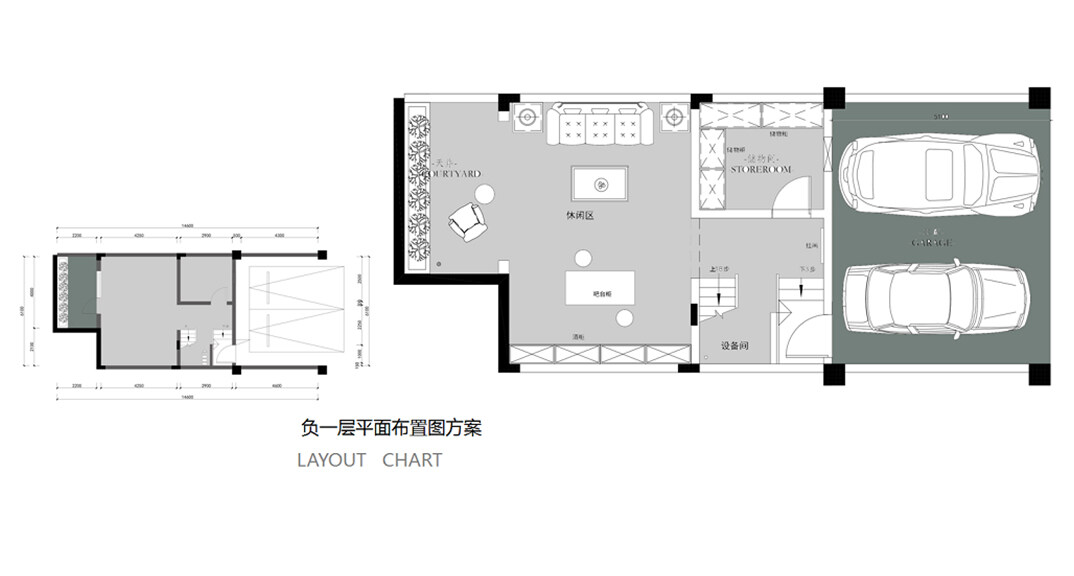 荷塘月色188㎡别墅负一层户型平面结构图.jpg